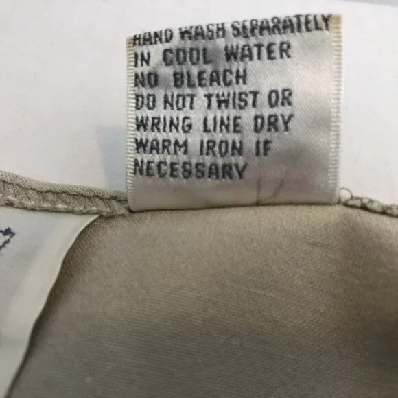 Together Womens Cotton Twill Dress Sz 6M Tan Country Western Drop Waist Buttons - Picture 12 of 12